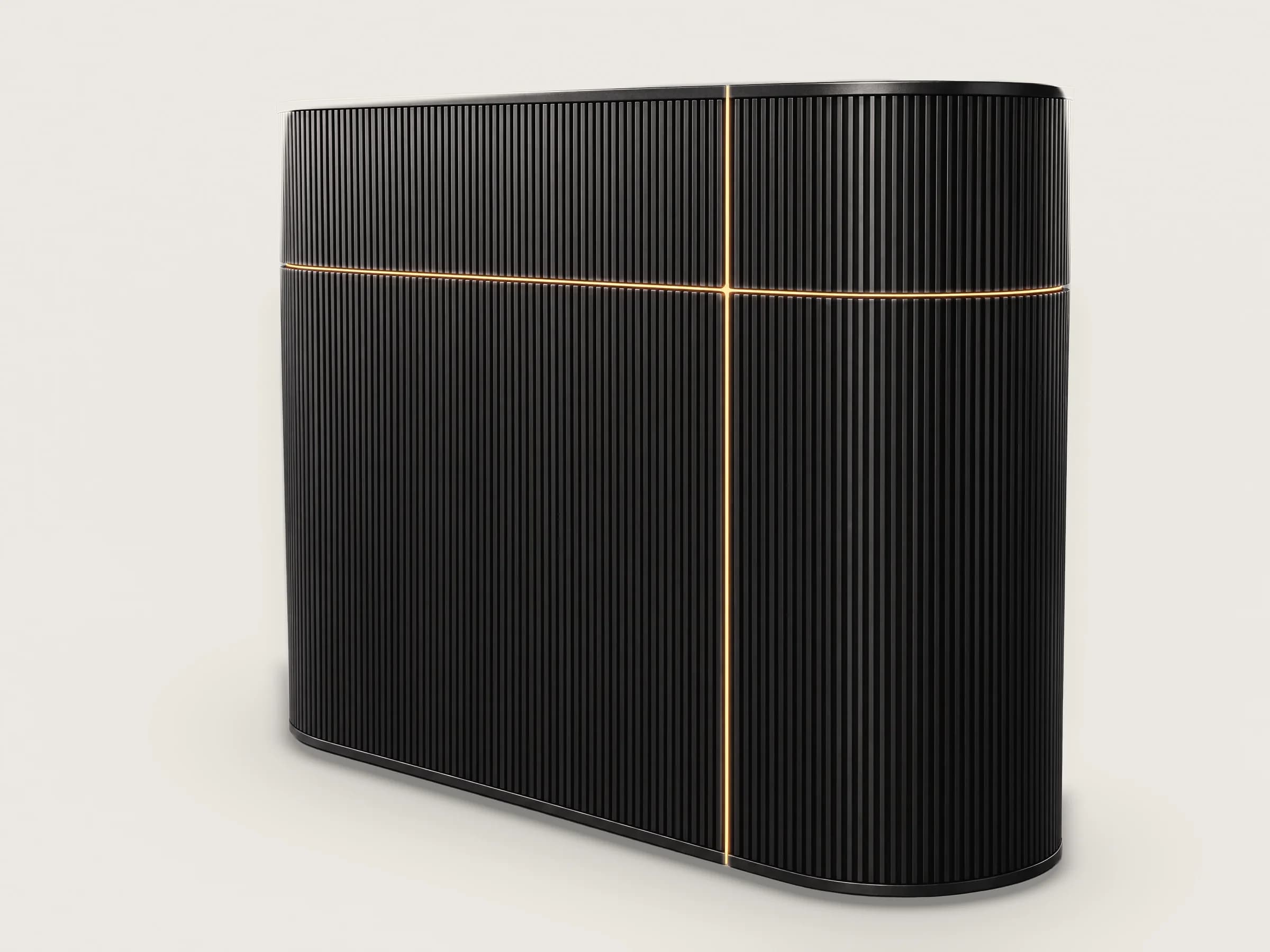 Wick Cluster in graphite, seen from the front and one end